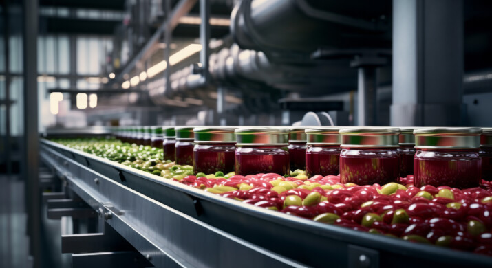 写真：食品製造の様子